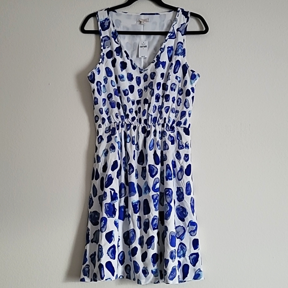 New GAP Women's Blue and White Dress Size S